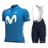 Completo Maglia + Pantaloncino con bretelle 2021 Movistar Team N001